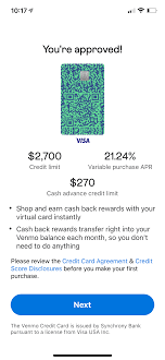 The information about the costs of the card described above is accurate as of august 1, 2020. Venmo Visa Approved Worse Sl Ever Myfico Forums 6215450