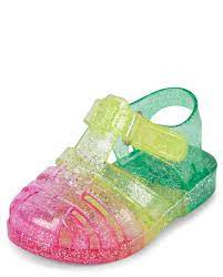 baby s glitter jelly sandals the