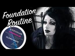 my foundation routine with greasepaint
