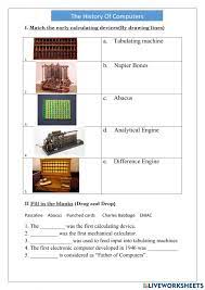 Vacuum tubes had a heated filament as the source of electrons. The History Of Computers Worksheet