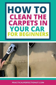 how to clean carpets in your car basic