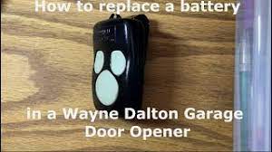 wayne dalton garage door opener battery