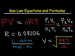 Gas Laws Equations And Formulas