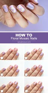 pastel mosaic easter nail art tutorial