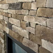 Stacked Stone Fireplace Look