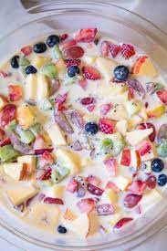 fruit salad with condensed milk i