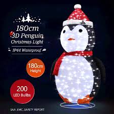 new 3d penguin lights 200 led