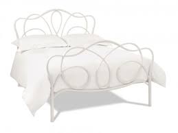 White Metal Bed Frame By Bentley Designs