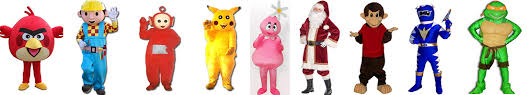 Rent Kids Party Costume Characters For Childrens Birthday