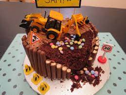 Kid S Building Site Digger Chocolate Birthday Cake Art And Soul gambar png
