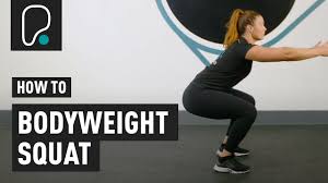 leg exercise how to bodyweight squat