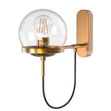 Gold Industrial Wall Sconce