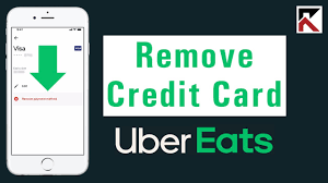 remove your credit card on uber eats