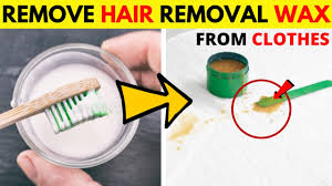 hair removal wax out of clothes