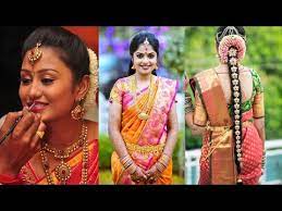 south indian bridal saree makeup and