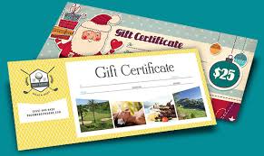 create designer gift certificates with