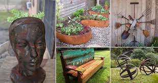21 Diy Rusted Metal Garden Art Decor