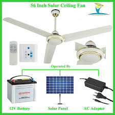 solar powered dc 12v ceiling fan