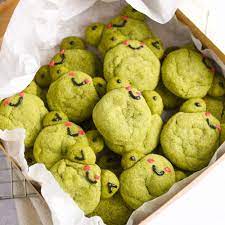 frog matcha sugar cookies with easy