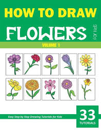 how to draw flowers for kids volume 1