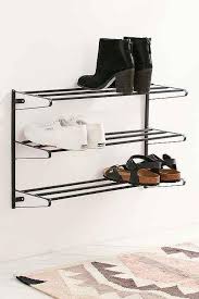 Black Wall Mounted Shoe Rack