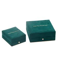 dark green velvet jewelry box