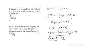 Calculating Displacement Of An Object