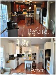 paint brightened up a dark kitchen