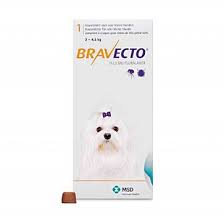 Bravecto Miniature Dog 2 4 5kg Chewable Tick Flea Tablet
