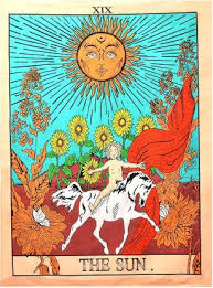 In the foreground, a young. Amura Artisans The Sun Tarot Card Multicolour 2 Art Tapestry Price In India Buy Amura Artisans The Sun Tarot Card Multicolour 2 Art Tapestry Online At Flipkart Com
