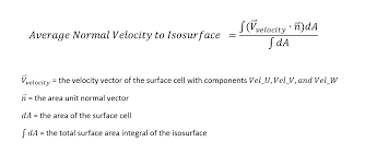 Calculating Average Normal Velocity To