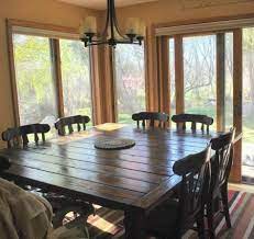 8 person farmhouse dining table and chairs. 8 Diy Dining Table Ideas Diy For Life Farmhouse Dining Room Rustic Dining Room Table Square Dining Tables