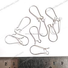 silver earring hooks kidney wire
