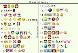 I need help with guess the song app. Emoji Icons Answers