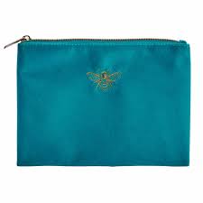 green velvet textured make up bag wilko