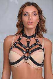 Leather Harness Bra Bondage Harness Bra Bdsm Harness Women - Etsy Israel