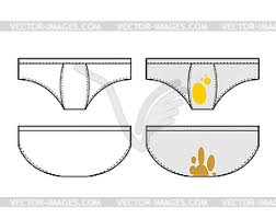 clean and dirty underpants set vector