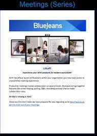 Bluejeans Launch Announcement Template Bluejeans Support