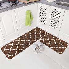 The latex or rubber backing of the rug was falling all apart. Amazon Com Soft 2pcs Long Bathroom Rugs Runner Set Microfiber Non Slip Rubber Backing Bath Mat Doormat Floor Carpet Set 17x48 Inches 17x24 Inches Soft Kitchen Mat Kitchen Dining