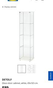 Ikea Detolf Glass Door Cabinet