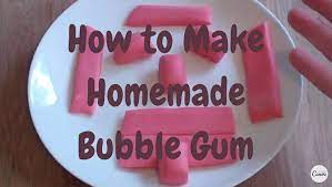 how to make homemade bubble gum video