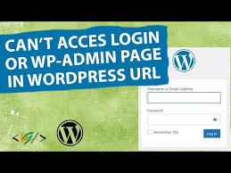 fix cant access login or wp admin page