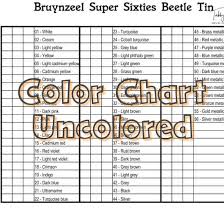 Bruynzeel Super Sixties Beetle Tin Color Chart 56 Colors