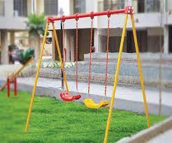 Red Iron Kids Outdoor Swing Station