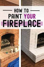 Paint A Red Brick Fireplace White