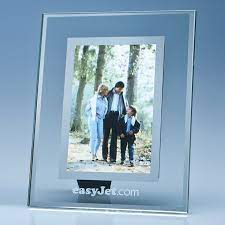 Clear Glass Frame With Mirror Inlay For
