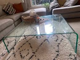 Clear Square Glass Coffee Table