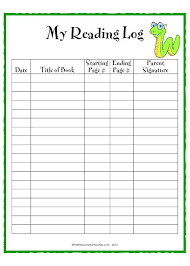 Daily Reading Log For Your Students Student Reading