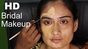 bridal makeup on dry skin