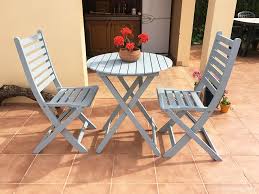 Wooden Bistro Set Using Chalk Paint